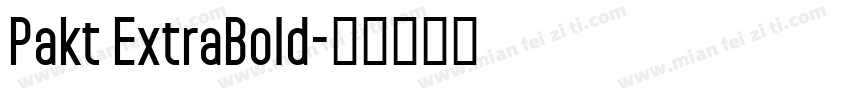 Pakt ExtraBold字体转换